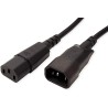 CABLU alimentare PC BACHMANN, 2 m, intrare C14 (PC) (T), iesire C13 (PC) (M), 16 A, negru, "356.171" (include TV 0.18lei)