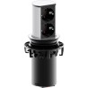 Priza cu protectie ELEVATOR 928.002, Numar iesiri 2, Schuko, 230 V, Lungime cablu 2 m, Impamantare, Negru/Argintiu, Fisa Schuko 