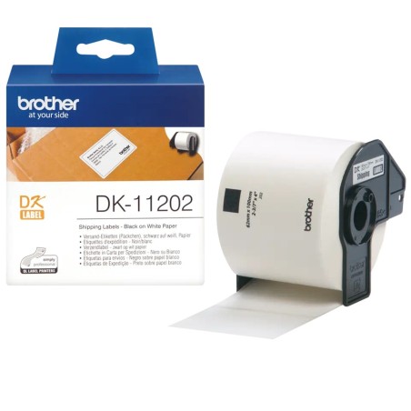 Etichete de hartie Original Brother Black on White, DK11202, pentru P-TOUCH QL-1100|QL-800|QL-810|QL-1050|QL-1060|QL-500|QL-560|