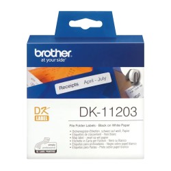 Etichete de hartie Original Brother Black on White, DK11203, pentru P-TOUCH QL-1100|QL-800|QL-810|QL-1050|QL-1060|QL-500|QL-560|