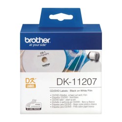 Etichete laminate Original Brother Black on White, DK11207, pentru P-TOUCH QL-1100|QL-800|QL-810|QL-1050|QL-1060|QL-500|QL-560|Q