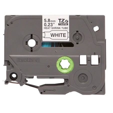 Banda termocontractibila Original Brother Black on White, HSE211, pentru E105|E110|H100|H101|H105|H110|H111|P300|128|200|1000|10