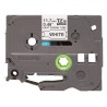 Banda termocontractibila Original Brother Black on White, HSE231, pentru E105|E110|H100|H101|H105|H110|H111|P300|128|200|1000|10