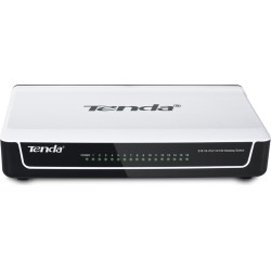 SWITCH Tenda 16 porturi 10/100 Mbps, fanless "S16" (timbru verde 0.8 lei)