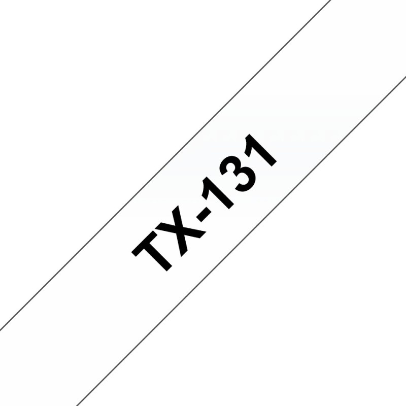 Banda laminata Original Brother Black on Clear, TX131, pentru E105|E110|H100|H101|H105|H110|H111|P300|128|200|1000|1010|1090|110