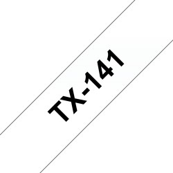 Banda laminata Original Brother Black on Clear, TX141, pentru D400|D450|E300|H300|18R|300|310|320|340|1300|1700|1750|1760|1800|1