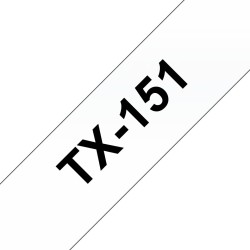 Banda laminata Original Brother Black on Clear, TX151, pentru D600|E500|E550|H500|P700|P710|P750|330|350|520|540|580|1400|1500|1