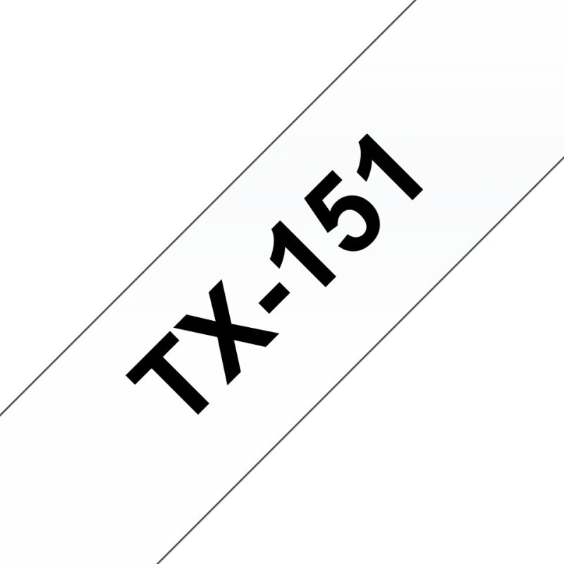 Banda laminata Original Brother Black on Clear, TX151, pentru D600|E500|E550|H500|P700|P710|P750|330|350|520|540|580|1400|1500|1