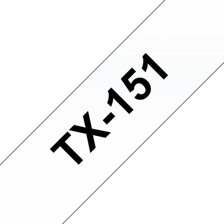 Banda laminata Original Brother Black on Clear, TX151, pentru D600|E500|E550|H500|P700|P710|P750|330|350|520|540|580|1400|1500|1