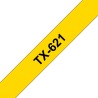 Banda laminata Original Brother Black on Yellow, TX621, pentru E105|E110|H100|H101|H105|H110|H111|P300|128|200|1000|1010|1090|11