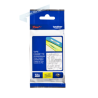 Banda laminata Original Brother White on Clear,, Laminata, pentru E105|E110|H100|H101|H105|H110|H111|P300|128|200|1000|1010|1090