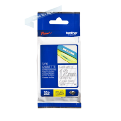 Banda laminata Original Brother White on Clear,, Laminata, pentru E105|E110|H100|H101|H105|H110|H111|P300|128|200|1000|1010|1090