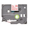Banda laminata Original Brother Red on White, TZE222, pentru E105|E110|H100|H101|H105|H110|H111|P300|128|200|1000|1010|1090|1100