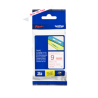 Banda laminata Original Brother Red on White, TZE222, pentru E105|E110|H100|H101|H105|H110|H111|P300|128|200|1000|1010|1090|1100