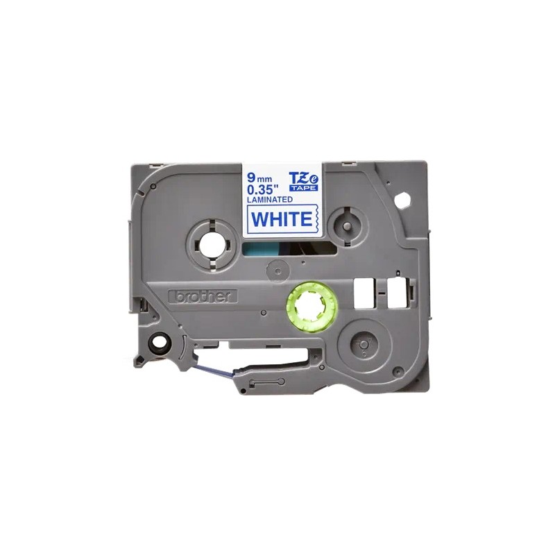 Banda laminata Original Brother Blue on White, TZE223, pentru E105|E110|H100|H101|H105|H110|H111|P300|128|200|1000|1010|1090|110