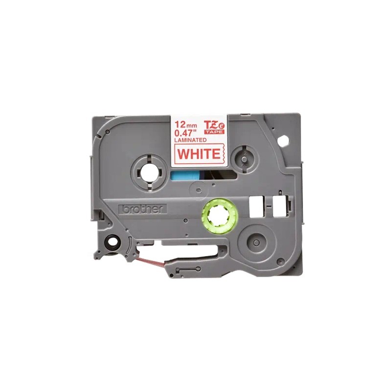 Banda laminata Original Brother Red on White, TZE232, pentru E105|E110|H100|H101|H105|H110|H111|P300|128|200|1000|1010|1090|1100