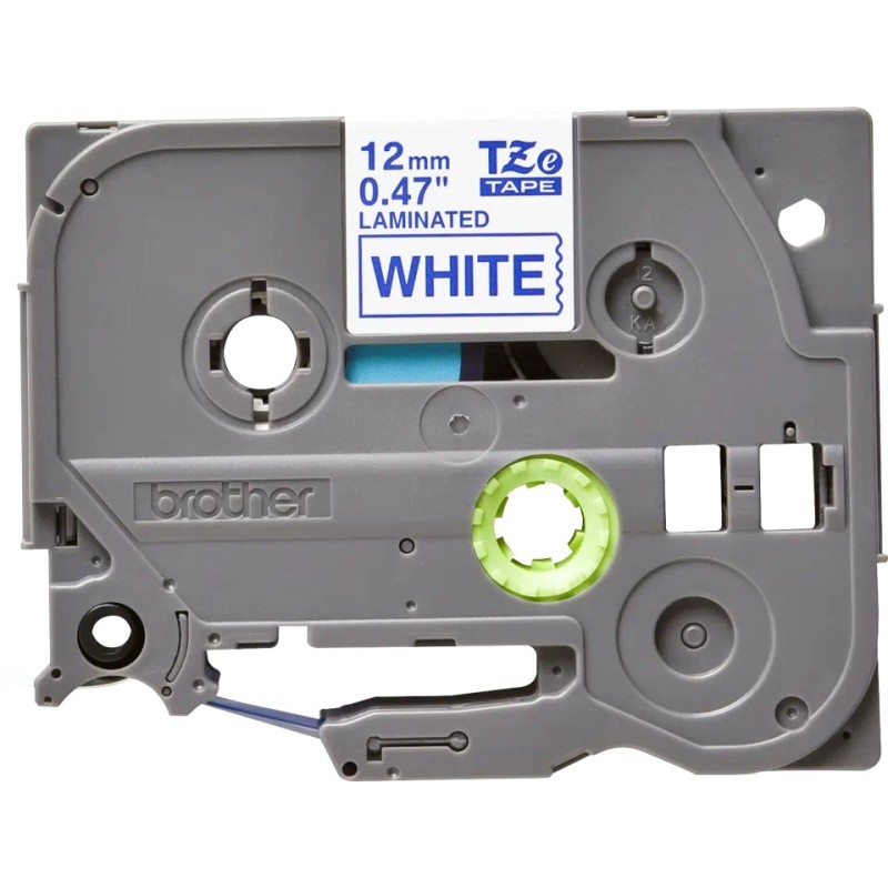 Banda laminata Original Brother Blue on White, TZE233, pentru E105|E110|H100|H101|H105|H110|H111|P300|128|200|1000|1010|1090|110