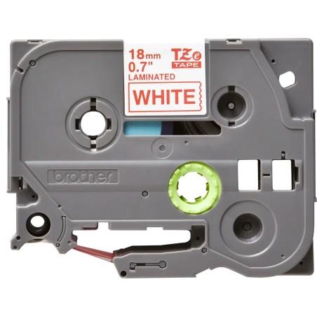 Banda laminata Original Brother Red on White, TZE242, pentru D400|D450|E300|H300|18R|300|310|320|340|1300|1700|1750|1760|1800|18