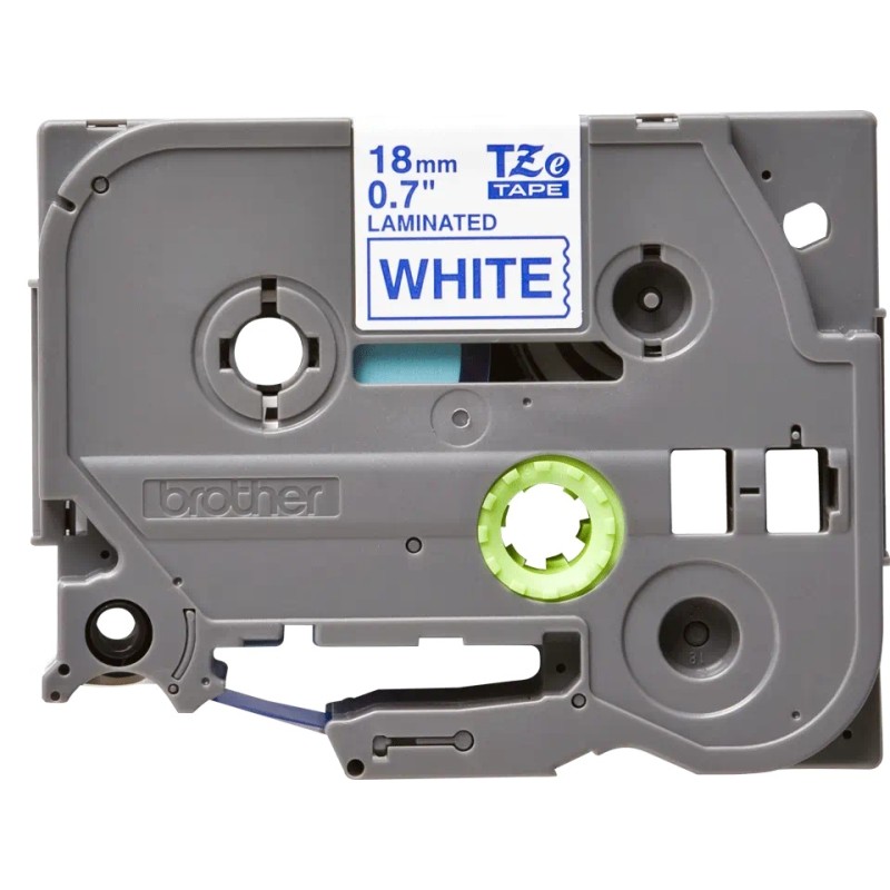Banda laminata Original Brother Blue on White, TZE243, pentru D400|D450|E300|H300|18R|300|310|320|340|1300|1700|1750|1760|1800|1