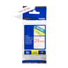 Banda laminata Original Brother Red on White, TZE252, pentru D600|E500|E550|H500|P700|P710|P750|330|350|520|540|580|1400|1500|16