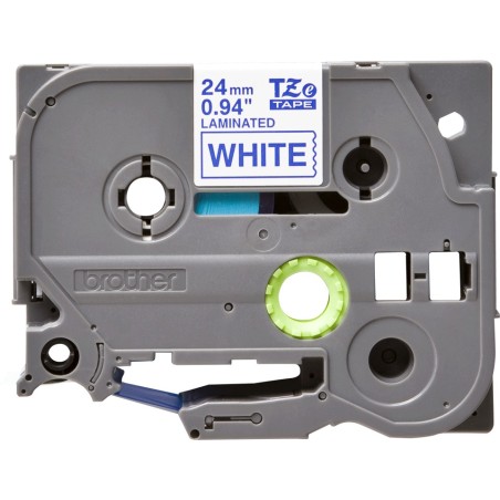 Banda laminata Original Brother Blue on White, TZE253, pentru D600|E500|E550|H500|P700|P710|P750|330|350|520|540|580|1400|1500|1