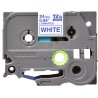 Banda laminata Original Brother Blue on White, TZE253, pentru D600|E500|E550|H500|P700|P710|P750|330|350|520|540|580|1400|1500|1