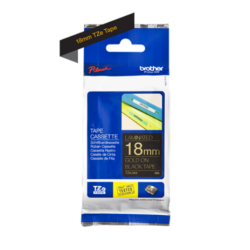 Banda laminata Original Brother Gold on Black, TZE344, pentru D400|D450|E300|H300|18R|300|310|320|340|1300|1700|1750|1760|1800|1