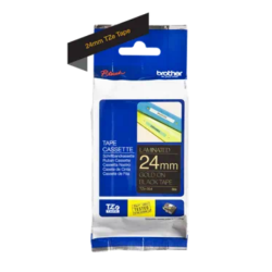 Banda laminata Original Brother Gold on Black, TZE354, pentru D600|E500|E550|H500|P700|P710|P750|330|350|520|540|580|1400|1500|1