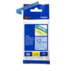 Banda laminata Original Brother Black on Blue, TZE531, pentru E105|E110|H100|H101|H105|H110|H111|P300|128|200|1000|1010|1090|110