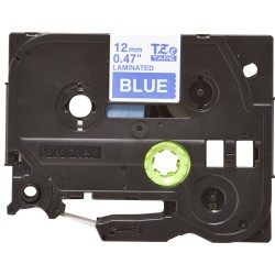 Banda laminata Original Brother White on Blue, TZE535, pentru E105|E110|H100|H101|H105|H110|H111|P300|128|200|1000|1010|1090|110
