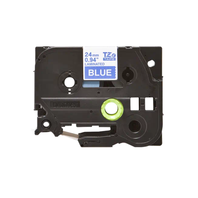 Banda laminata Original Brother White on Blue, TZE555, pentru D600|E500|E550|H500|P700|P710|P750|330|350|520|540|580|1400|1500|1