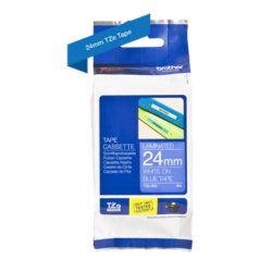 Banda laminata Original Brother White on Blue, TZE555, pentru D600|E500|E550|H500|P700|P710|P750|330|350|520|540|580|1400|1500|1