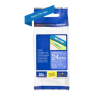 Banda laminata Original Brother White on Blue, TZE555, pentru D600|E500|E550|H500|P700|P710|P750|330|350|520|540|580|1400|1500|1