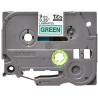 Banda laminata Original Brother Black on Green, TZE721, pentru E105|E110|H100|H101|H105|H110|H111|P300|128|200|1000|1010|1090|11
