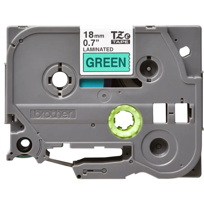 Banda laminata Original Brother Black on Green, TZE741, pentru D400|D450|E300|H300|18R|300|310|320|340|1300|1700|1750|1760|1800|