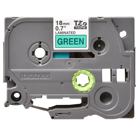 Banda laminata Original Brother Black on Green, TZE741, pentru D400|D450|E300|H300|18R|300|310|320|340|1300|1700|1750|1760|1800|