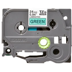 Banda laminata Original Brother Black on Green, TZE751, pentru D600|E500|E550|H500|P700|P710|P750|330|350|520|540|580|1400|1500|