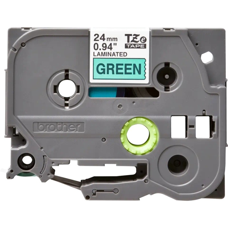 Banda laminata Original Brother Black on Green, TZE751, pentru D600|E500|E550|H500|P700|P710|P750|330|350|520|540|580|1400|1500|