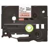 Banda laminata Original Brother Black on Orange fl., TZEB31, pentru E105|E110|H100|H101|H105|H110|H111|P300|128|200|1000|1010|10