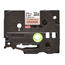 Banda laminata Original Brother Black on Orange fl., TZEB51, pentru D600|E500|E550|H500|P700|P710|P750|330|350|520|580|1400|1500