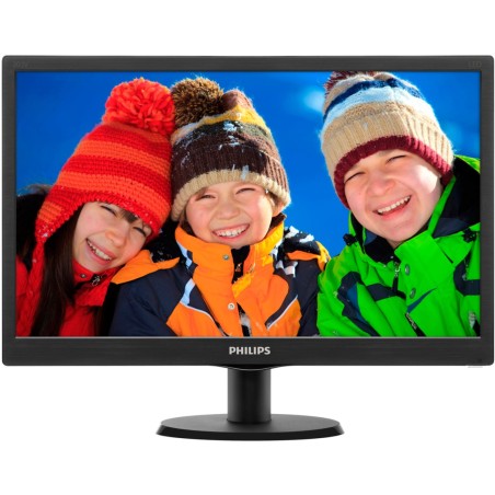 MONITOR PHILIPS 19.5", home, office, TN, HD+ (1600 x 900), Wide, 200 cd/mp, 5 ms, VGA, "203V5LSB26/10" (timbru verde 7 lei)