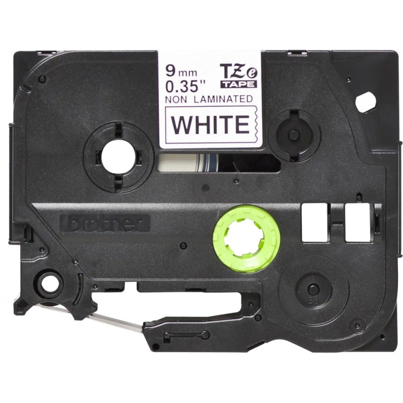 Banda laminata Original Brother Black on White, TZEFX211, pentru E105|E110|H100|H101|H105|H110|H111|P300|128|200|1000|1010|1090|