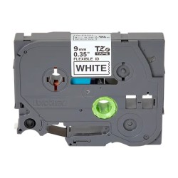 Banda laminata Original Brother Black on White, TZEFX221, pentru E105|E110|H100|H101|H105|H110|H111|P300|128|200|1000|1010|1090|