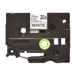 Banda laminata Original Brother Black on White, TZEFX231, pentru E105|E110|H100|H101|H105|H110|H111|P300|128|200|1000|1010|1090|