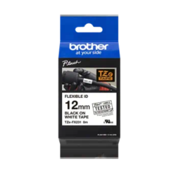 Banda laminata Original Brother Black on White, TZEFX231, pentru E105|E110|H100|H101|H105|H110|H111|P300|128|200|1000|1010|1090|