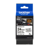 Banda laminata Original Brother Black on White, TZEFX251, pentru D600|E500|E550|H500|P700|P710|P750|330|350|520|580|1400|1500|16