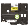 Banda laminata Original Brother Black on Yellow, TZEFX611, pentru E105|E110|H100|H101|H105|H110|H111|P300|128|200|1000|1010|1090