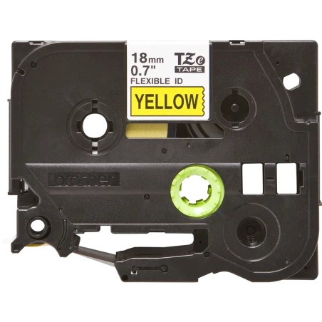 Banda laminata Original Brother Black on Yellow, TZEFX641, pentru D400|D450|E300|H300|18R|300|310|320|340|1300|1700|1750|1760|18