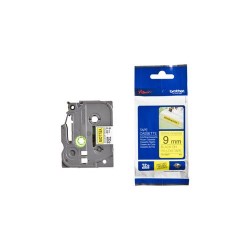 Banda laminata Original Brother Black on Yellow, TZES621, pentru E105|E110|H100|H101|H105|H110|H111|P300|128|200|1000|1010|1090|