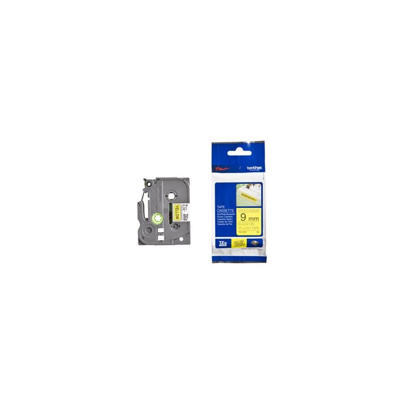 Banda laminata Original Brother Black on Yellow, TZES621, pentru E105|E110|H100|H101|H105|H110|H111|P300|128|200|1000|1010|1090|
